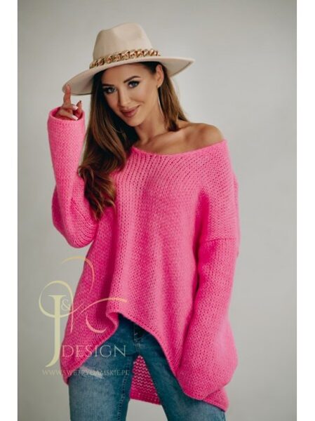 Viegls džemperis- koši rozā